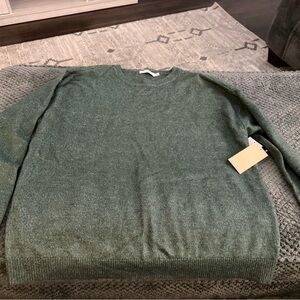 JustFab Green Crew Neck Sweater